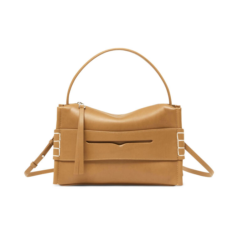 Loafer Leather Shoulder Bag image number null