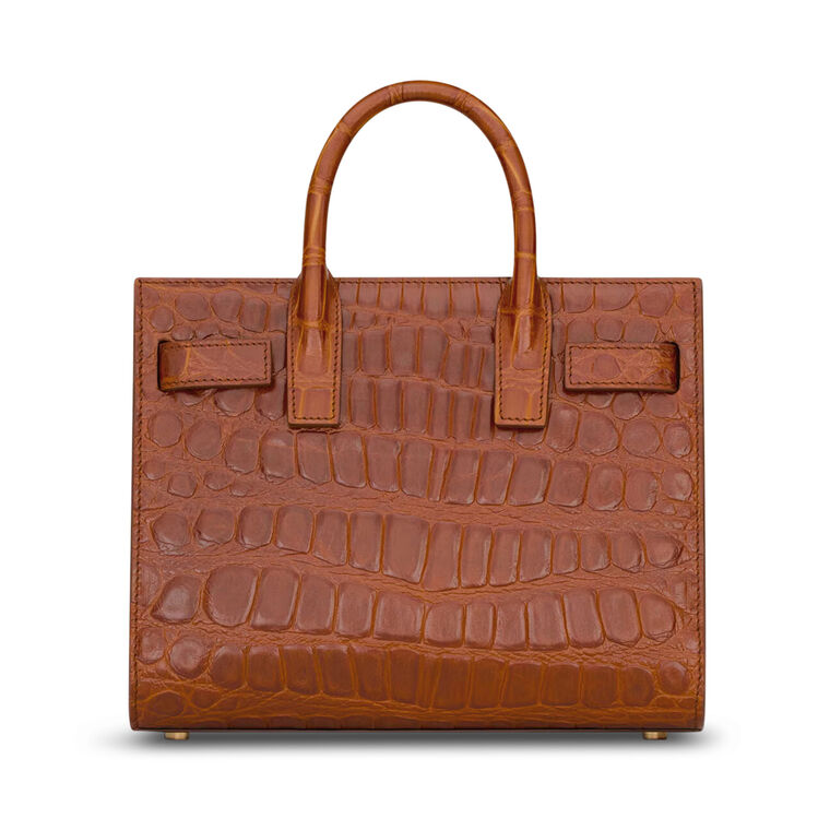 Nano Sac de Jour Bag In Crocodile-Embossed Leather image number null