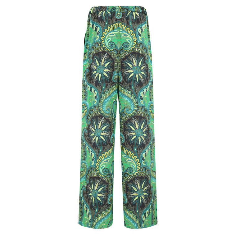 Jade Paisley-Print Straight-Leg Pant image number null