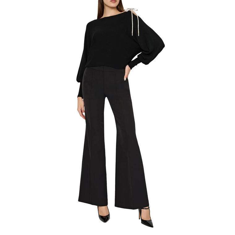 Ida Crystal Tie Sweater image number null