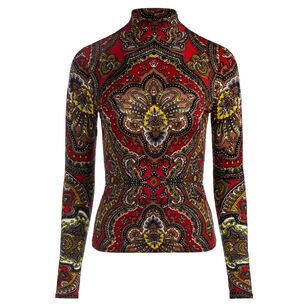 Delaina Long Sleeve Turtleneck Top