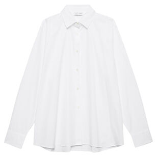Essie Long Sleeve Cotton Poplin Button-Down Shirt