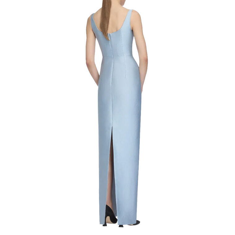 Megara Embossed Cloque Sleeveless Maxi Dress image number null