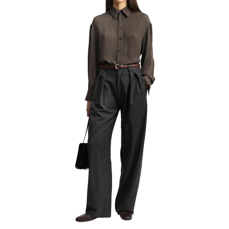 Joel Pleated Trouser image number null