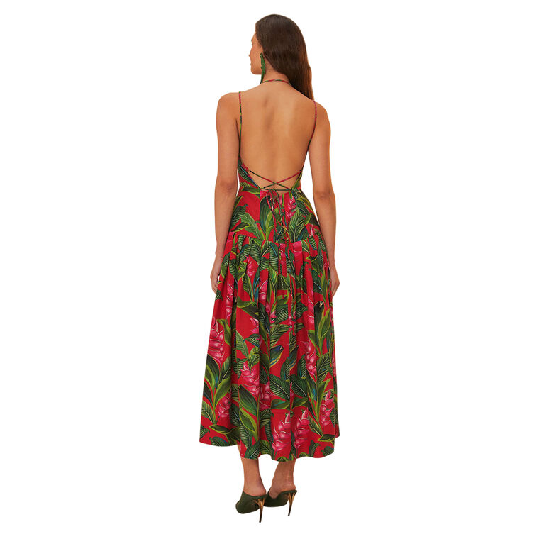 Dream Garden Sleeveless Strappy Maxi Dress image number null