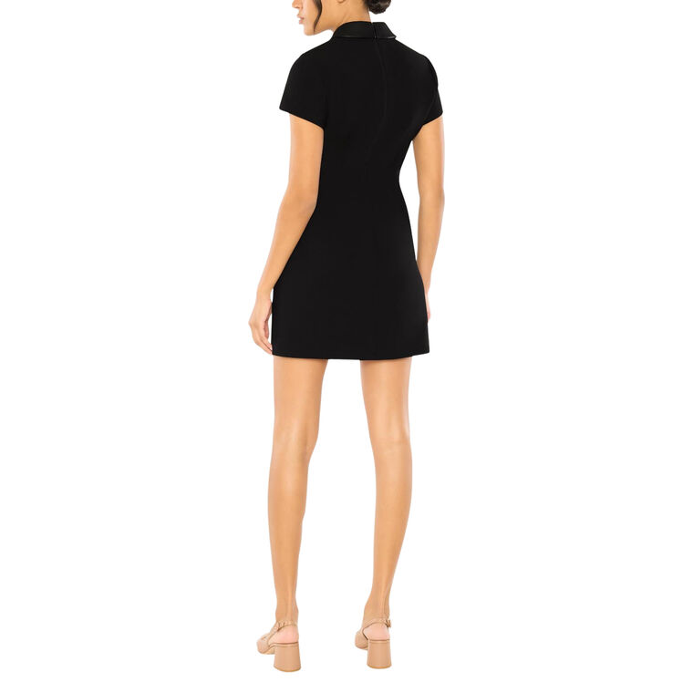 Ello Collared Short Sleeve Mini Dress image number null