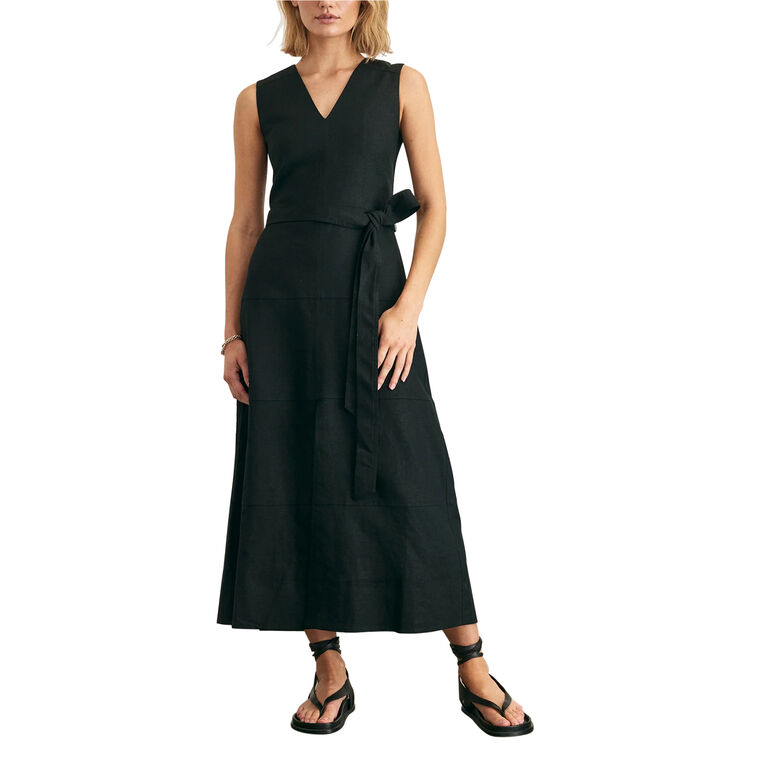 Reinella Sleeveless Belted Midi Dress image number null