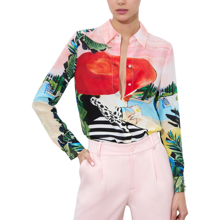 Willa Placket Long Sleeve Top image number null