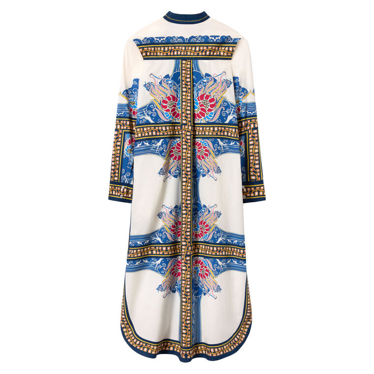 Sundowner Long Sleeve Tunic Midi Dress image number null