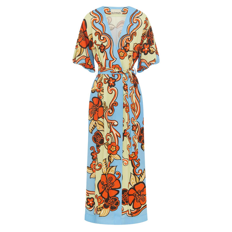 Ondine Wrap Midi Dress image number null