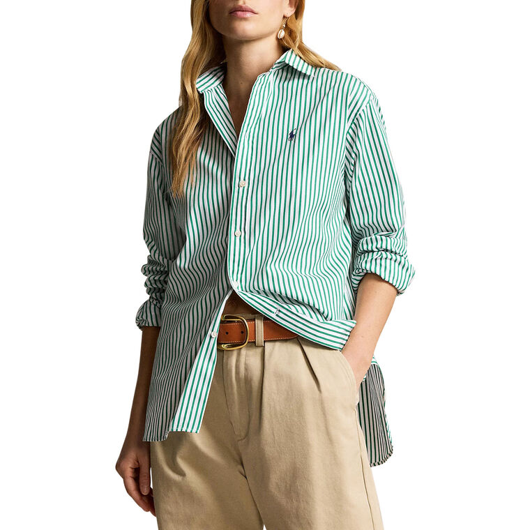 Relaxed Fit Striped Cotton Shirt image number null