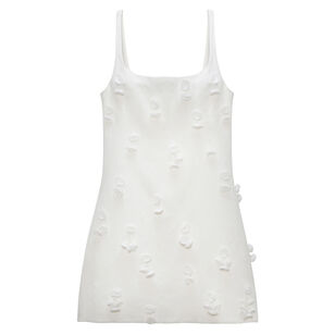 Cailinn Sleeveless Floral Applique Mini Dress