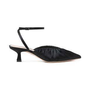 Rio Satin Slingback Kitten Heel Rio Satin Slingback Kitten Heel