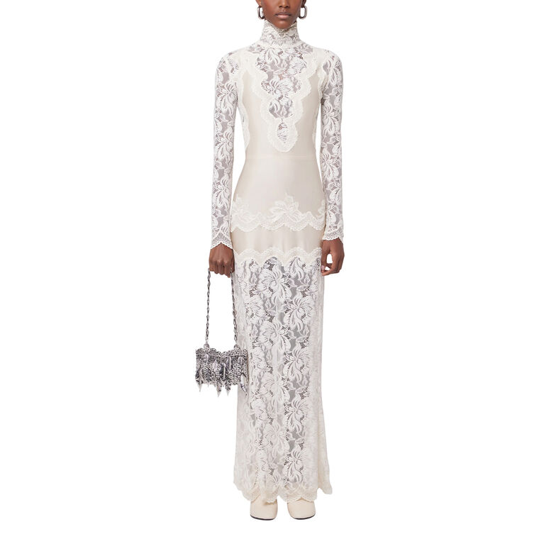Long Sleeve Lace Maxi Dress image number null