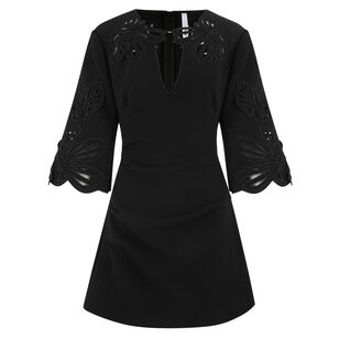 Leesbrook Lasercut Detail Mini Dress