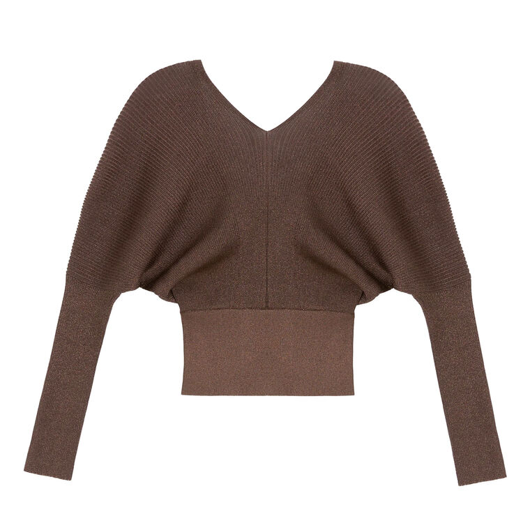 Ribbed Blouson Sweater image number null