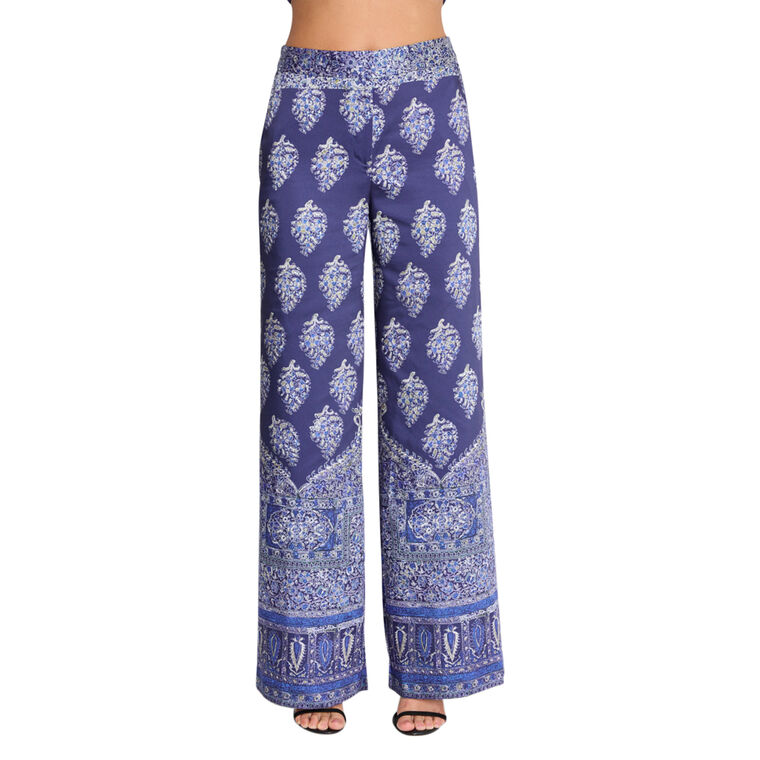 Josie Print Wide Leg Pants image number null