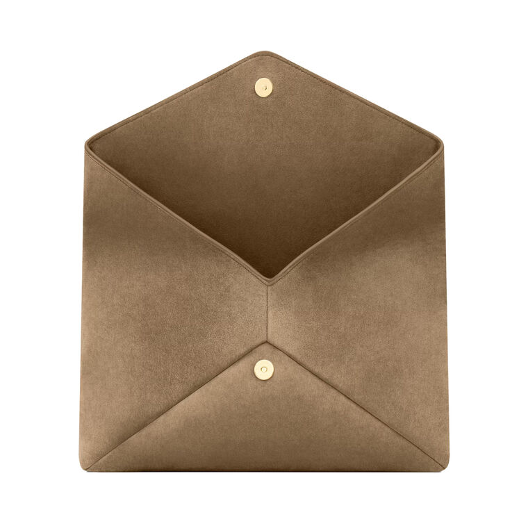 Cassandre Large Envelope Suede Pouch image number null
