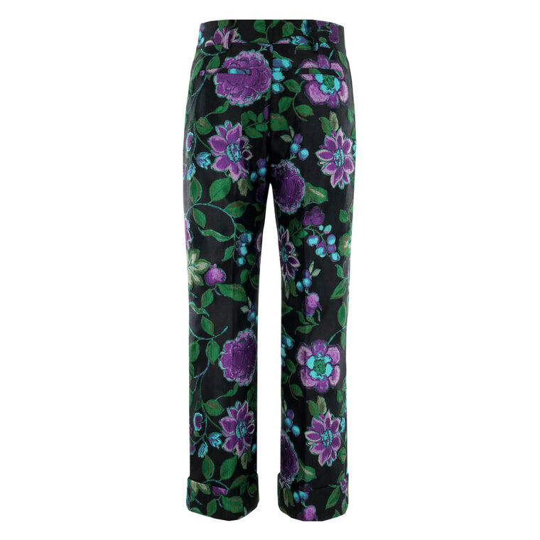 Hendrix Floral Jacquard Pants image number null