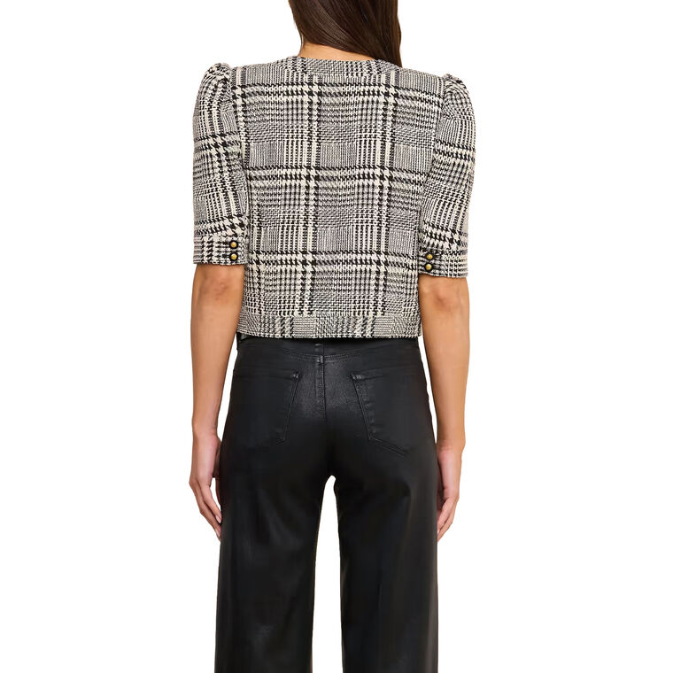 Allegra Cropped Tweed Jacket image number null