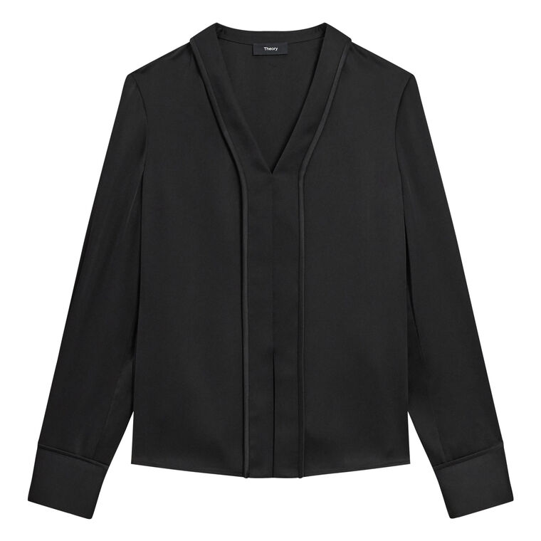 Long Sleeve Center Seam Blouse image number null