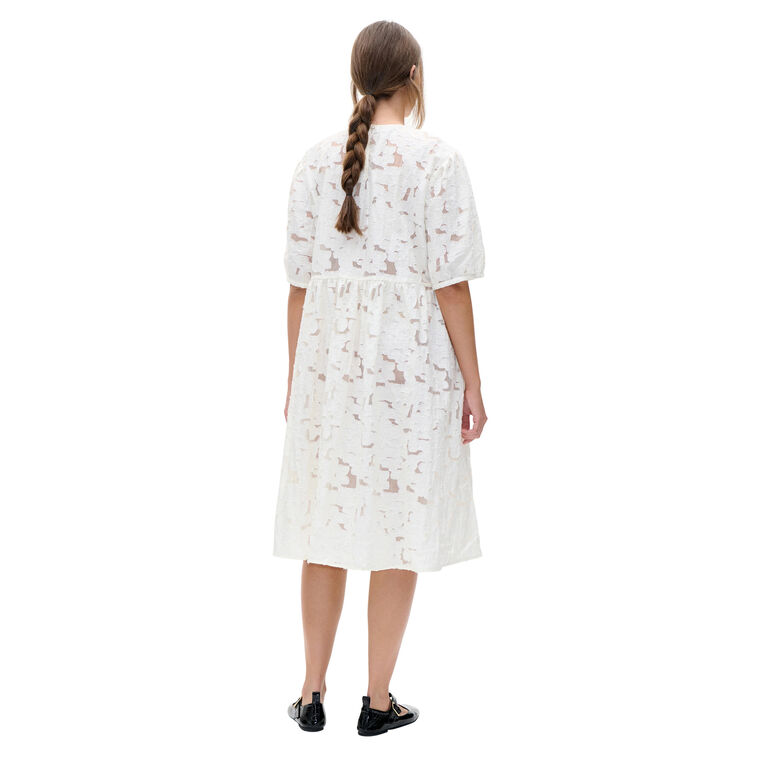Agdel Floral Lace Short Sleeve Midi Dress image number null