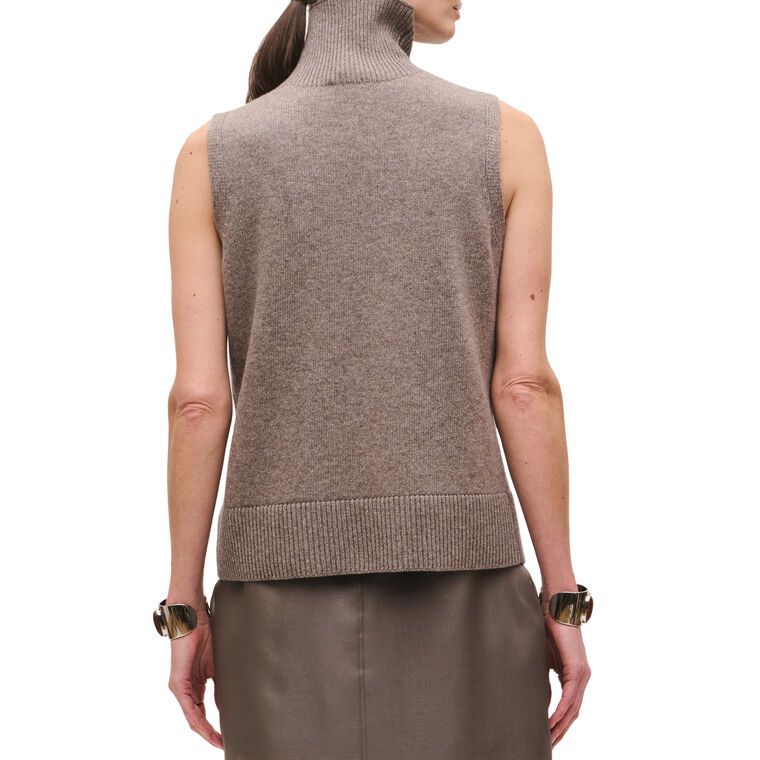 The Bruno Sleeveless Wool-Cashmere Vest image number null