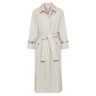 Unconstructed Waterproof Raglan Trench Overcoat