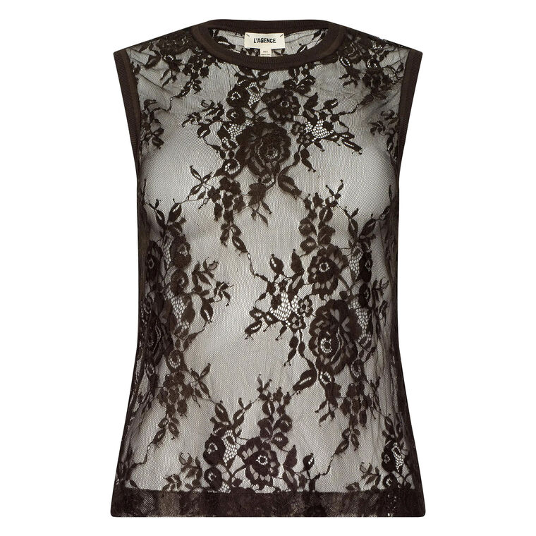 Brax Floral Lace Tank Top image number null