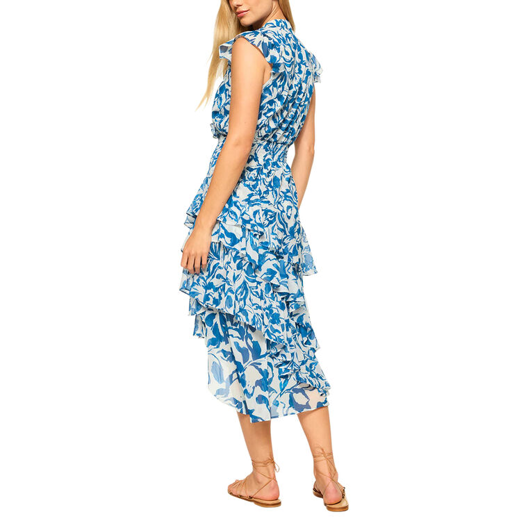 Ilysa Cap Sleeve Midi Dress image number null