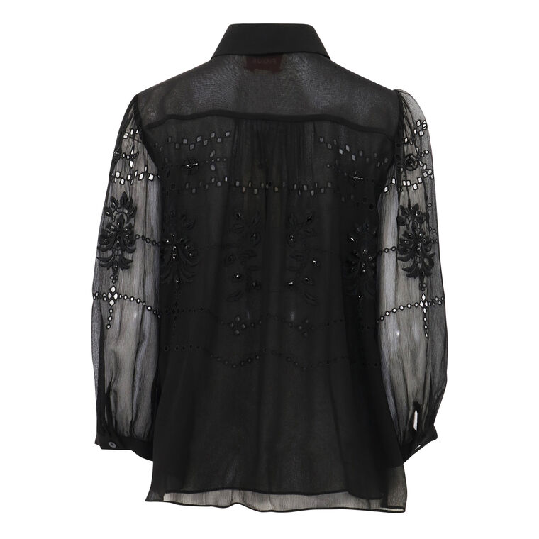Serafina Crystal-Embellished Top image number null