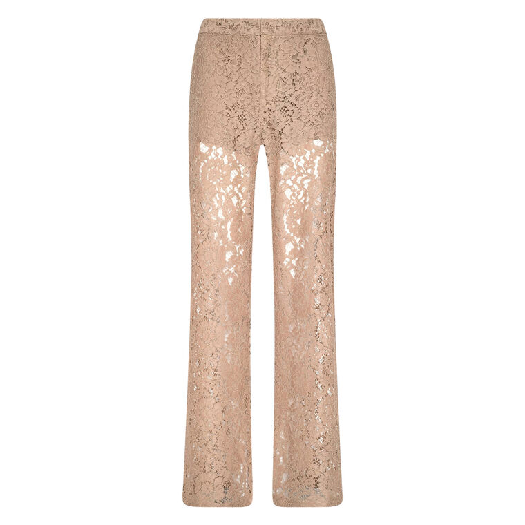Livvy High-Rise Straight-Leg Lace Trouser image number null