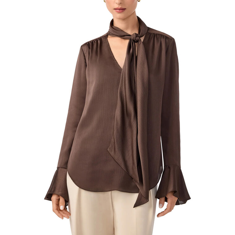 Alora Lavalliere Long Sleeve Blouse image number null