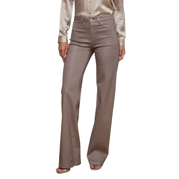 Clayton Coated Wide-Leg Jean image number null