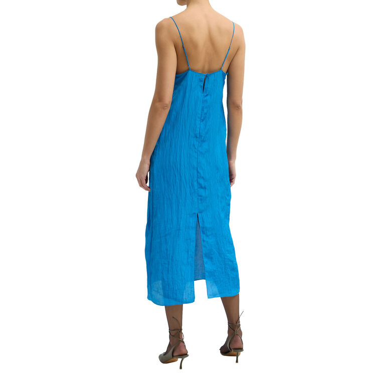 The Crinkle Midi Slip Dress image number null