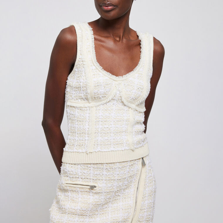 Florentine Tweed Tank Top image number null