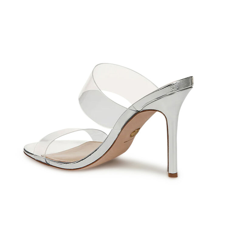 Asha Double-Strap Clear Sandal image number null