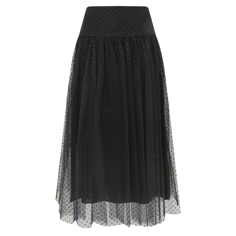 Tulle Edot Midi Skirt image number null