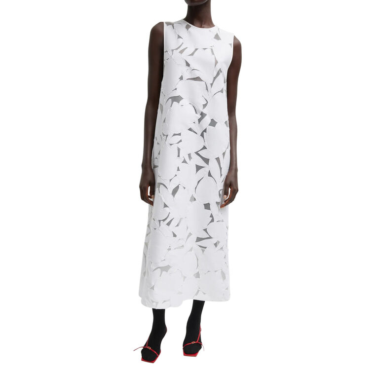 Adelle Fil Coupe Sleeveless Midi Dress image number null