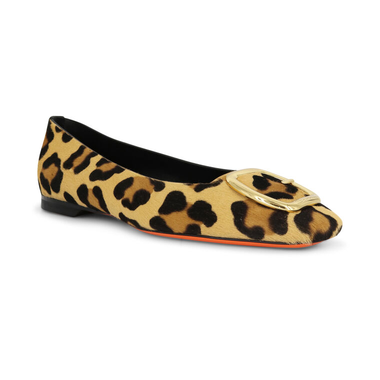 Hassie Leopard Ballerina Flat image number null