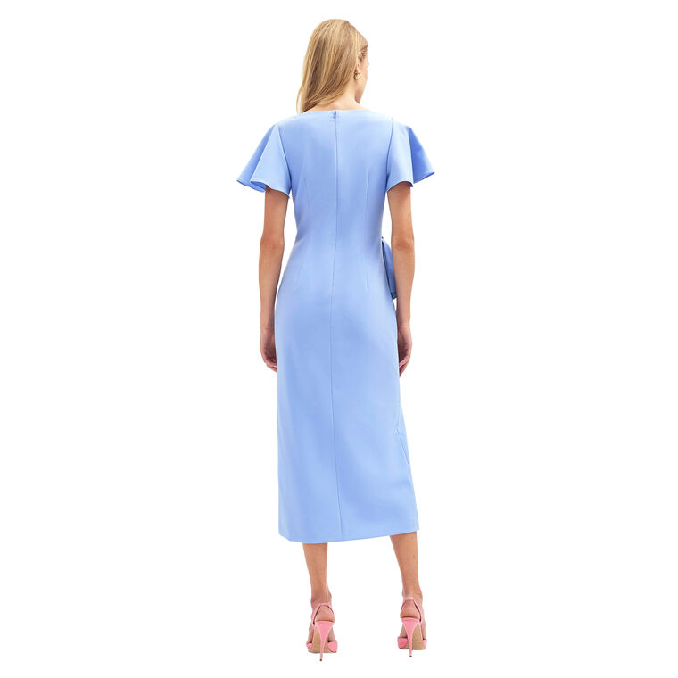 Emeline Short Sleeve Gathered Midi Dress image number null
