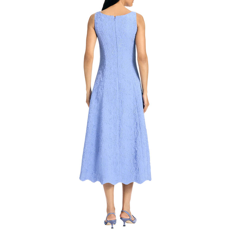 Alice Sleeveless Fit-And-Flare Cloque Midi Dress image number null