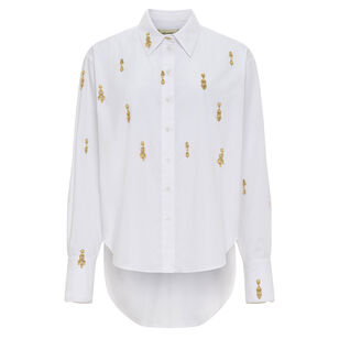Lucas Jewel-Embroidered Long Sleeve Shirt