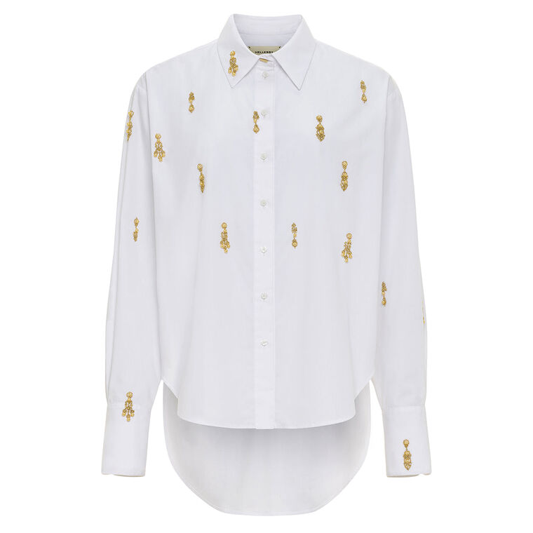 Lucas Jewel-Embroidered Long Sleeve Shirt image number null