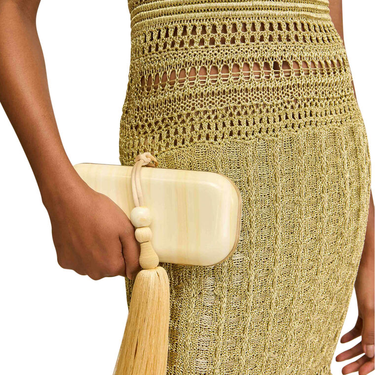 Yasmin Tassel Clutch image number null