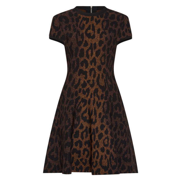 Honor Leopard Mini Dress image number null