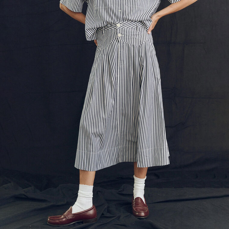 The Striped Field Skirt image number null