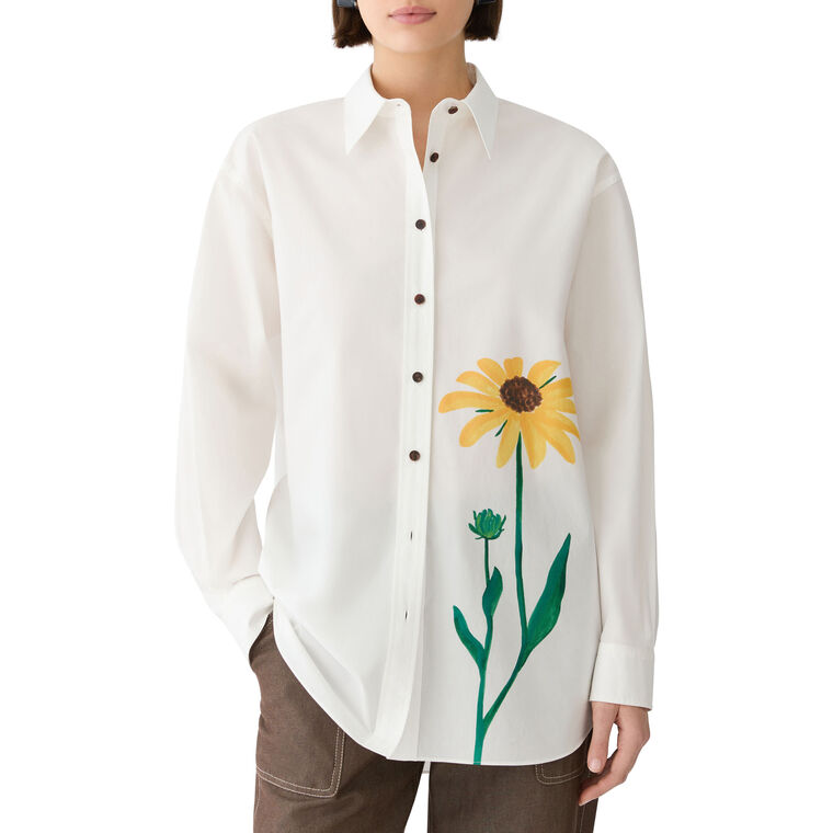 Long Sleeve Boyfriend Oversized Shirt image number null