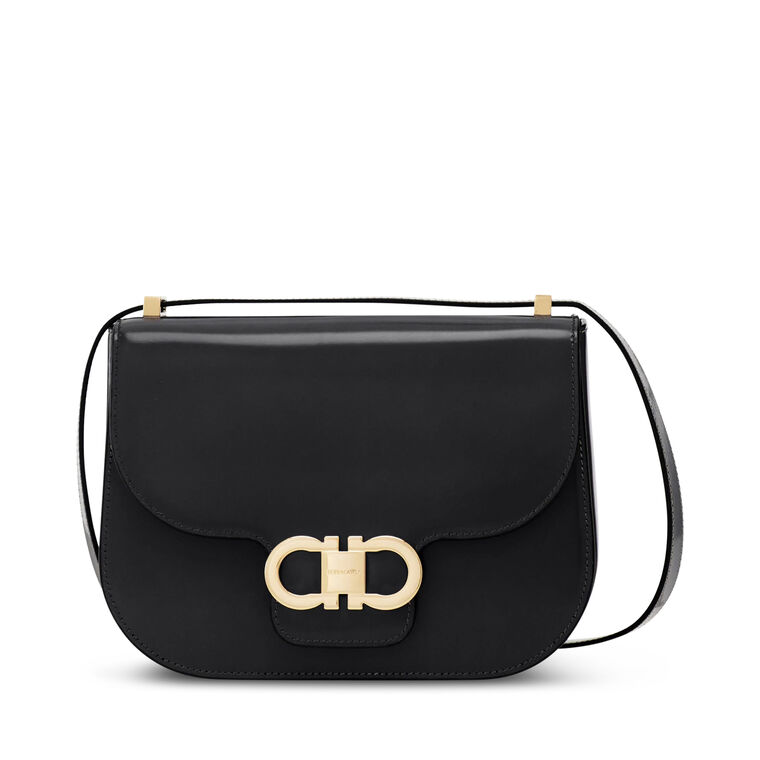 Double Gancio Smooth Leather Crossbody Bag image number null