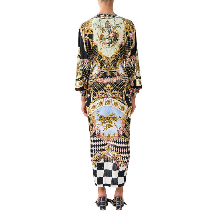 Long Split Front Twist Dress image number null